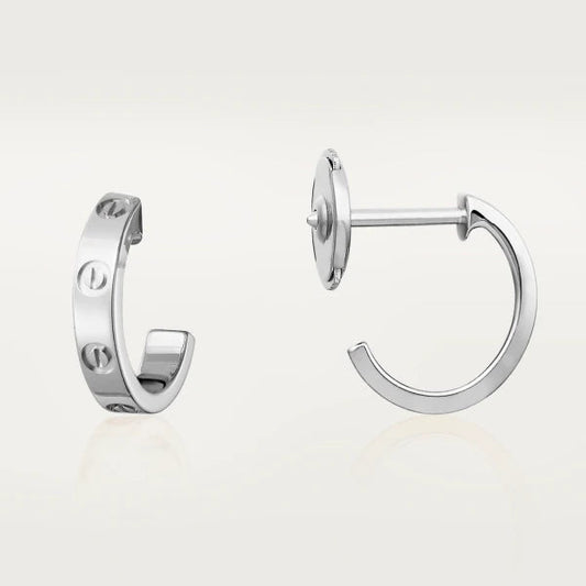 [Solara Jewelry ]LOVE OHRRINGE 2,65MM SILBER