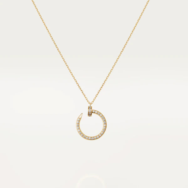 [Solara Jewelry ]JUSTE NECKLACE GOLD DIAMONDS