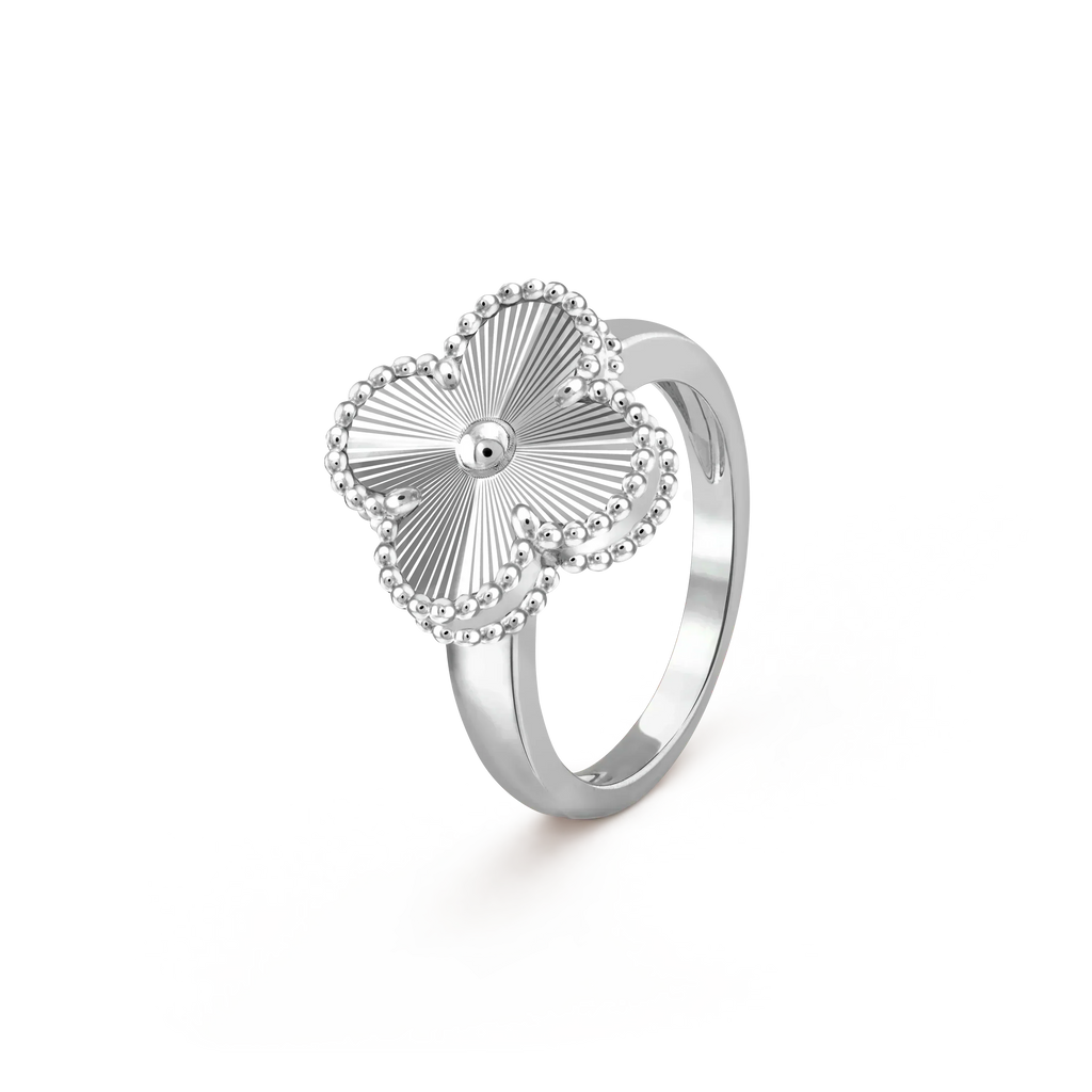 [Solara Jewelry ]CLOVER SILVER RING
