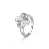 [Solara Jewelry ]CLOVER SILVER RING