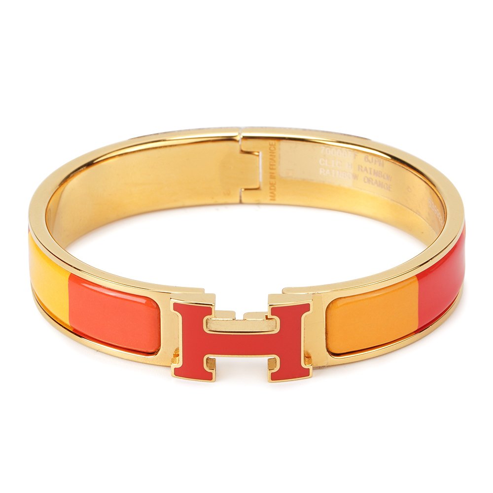 [Solara Jewelry ]H BRACELET ORANGE RAINBOW CERAMIC