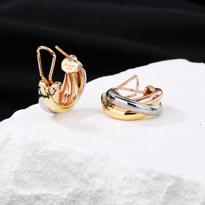 [Solara Jewelry ]トリプル・フープ・イヤリング｜ダイヤモンド不使用デザイン