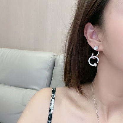 [Solara jewelry] Circle Drop Earrings