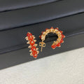 [Solara jewelry] Color Gemstone Stud Earrings