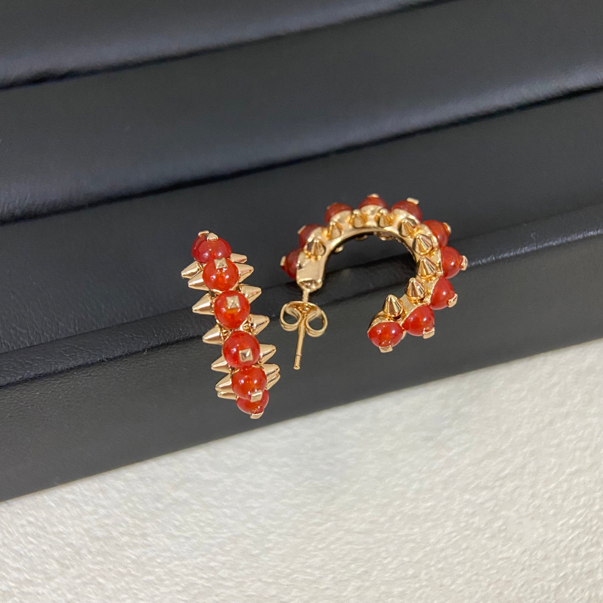 [Solara jewelry] Color Gemstone Stud Earrings