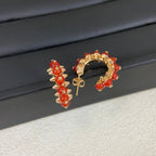[Solara jewelry] Color Gemstone Stud Earrings