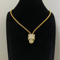 [Solara jewelry]Panther Head Layered Necklace