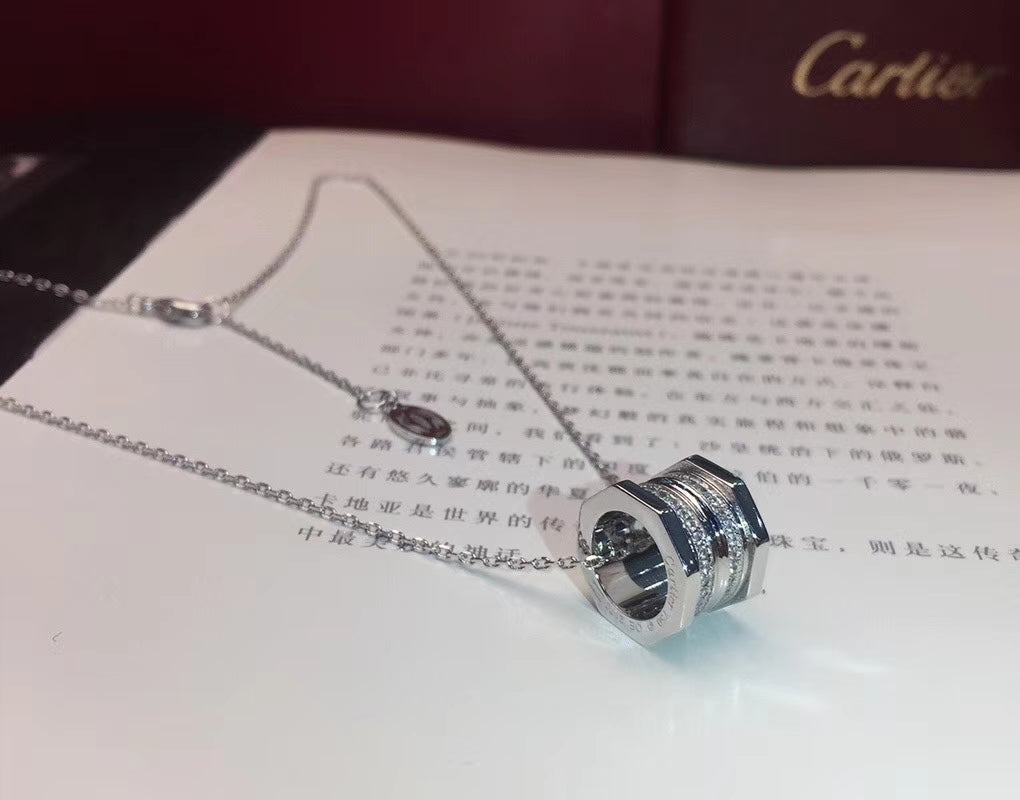 [Solara Jewelry ]CT ヘキサゴンビスペンダントネックレス