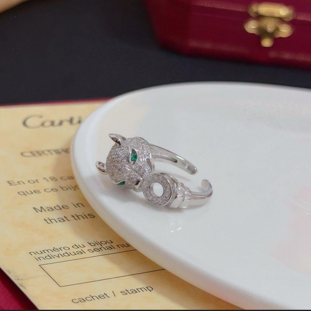 [Solara Schmuck] CT Diamantbesetzter Pantherring