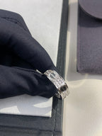 [Solara Jewelry ]LOVE RING 5.5MM DIAMONDS PAVED CERAMIC