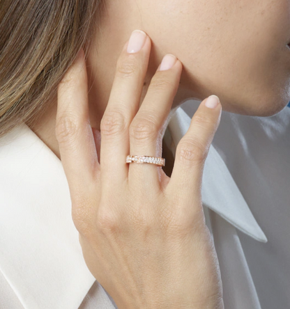 [Solara Jewelry]アリアンスリエンスエヴィデンス パヴェダイヤモンド4mmリング