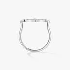 [Solara jewelry]LUCKY MOVE PAVED SILBER DIAMANTRING