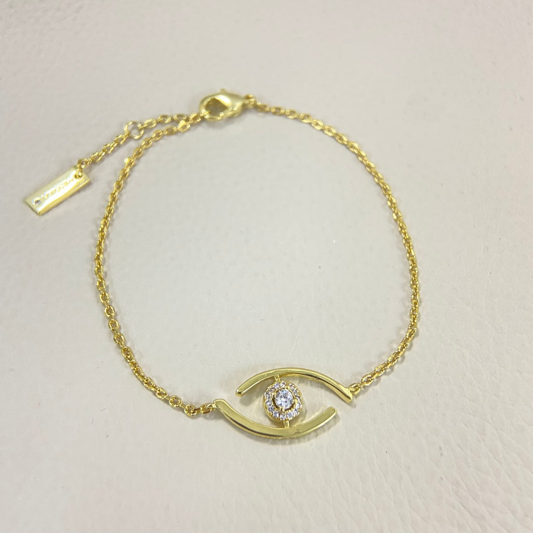 [Solara jewelry]ラッキーアイパヴェセットダイヤモンドブレスレット