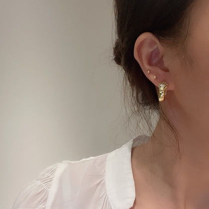 [Solara jewelry] Love Hoop Earrings