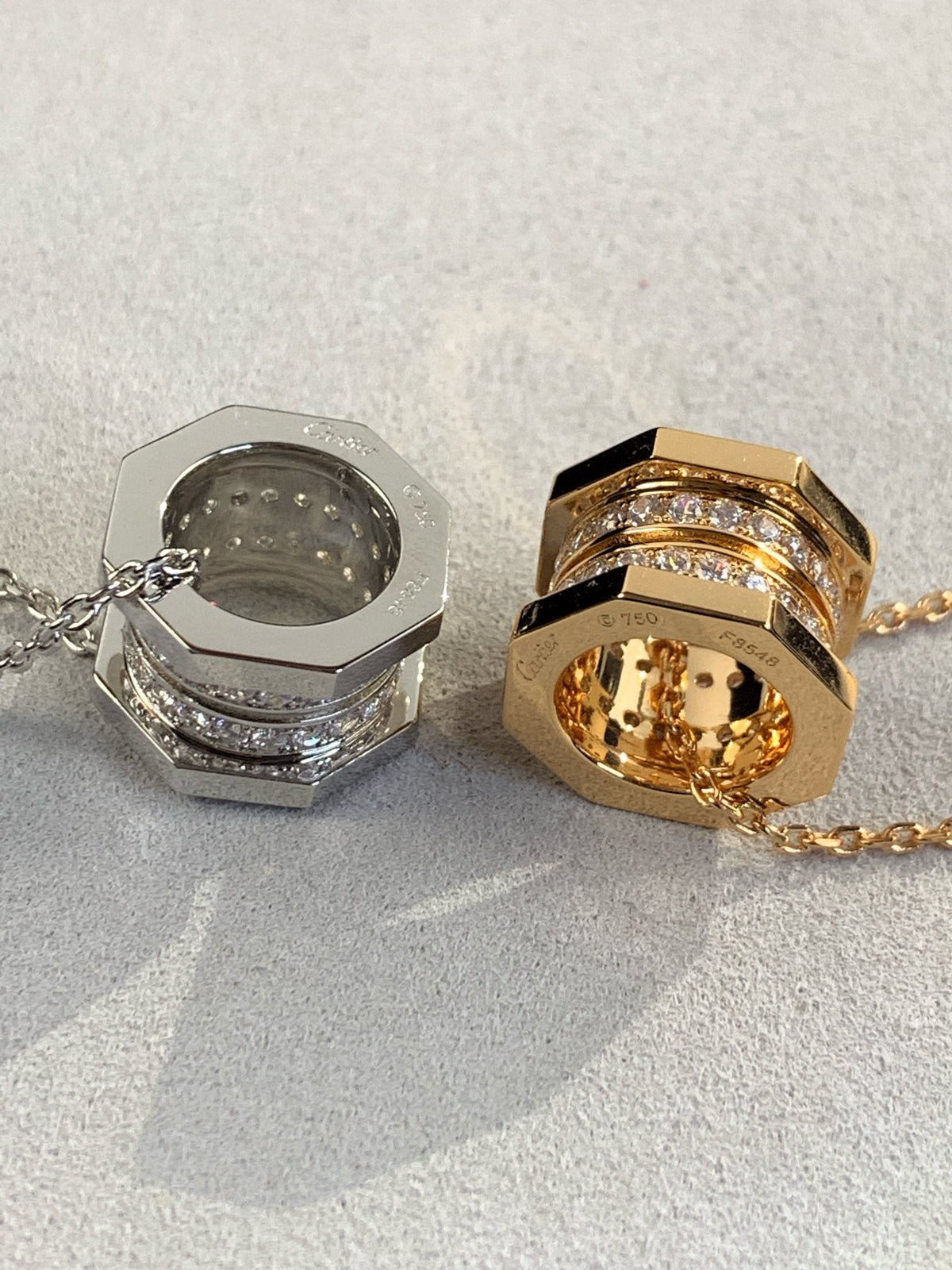 [Solara Jewelry ]CT Hexagonal Screw Pendant Necklace