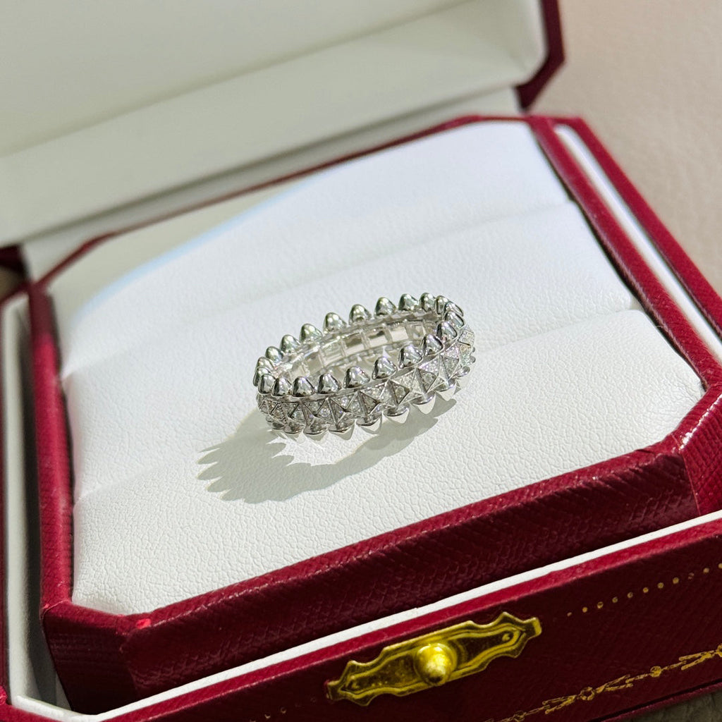 [Solara Jewelry ]Kugelring mit Diamanten