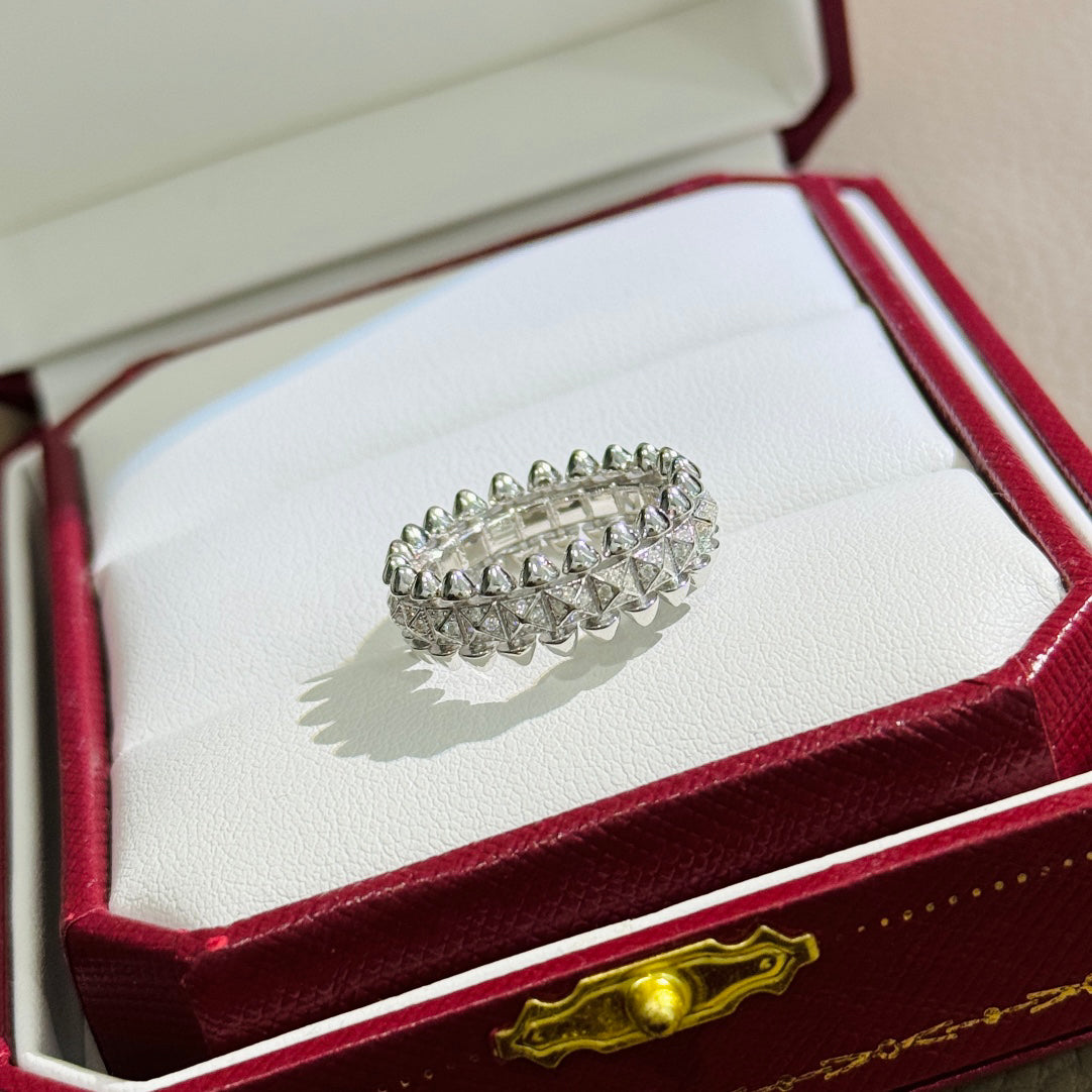 [Solara Jewelry ]Kugelring mit Diamanten