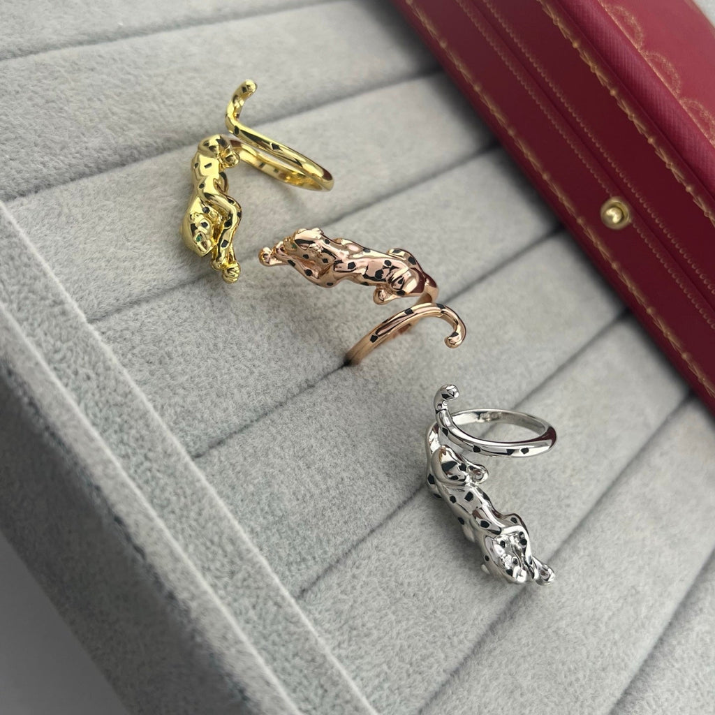 [Solara jewelry]New Panther Open Ring image 3