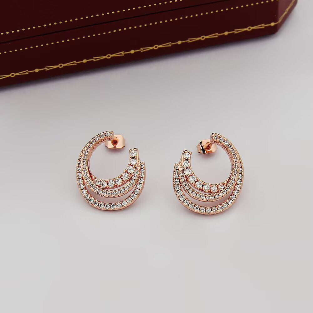 [Solara jewelry] Pave Huggie Earrings