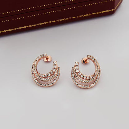 [Solara jewelry] Pave Huggie Earrings