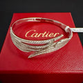 [Solara Schmuck ]CT Federförmiges Pave Diamant Armband