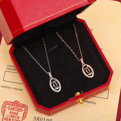 [Solara Jewelry ]Ct Logo Plate Necklace