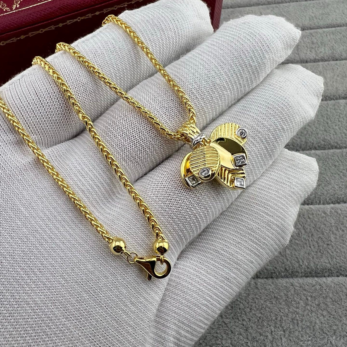 [Solara jewelry]Leaf Pendant Necklace image 4