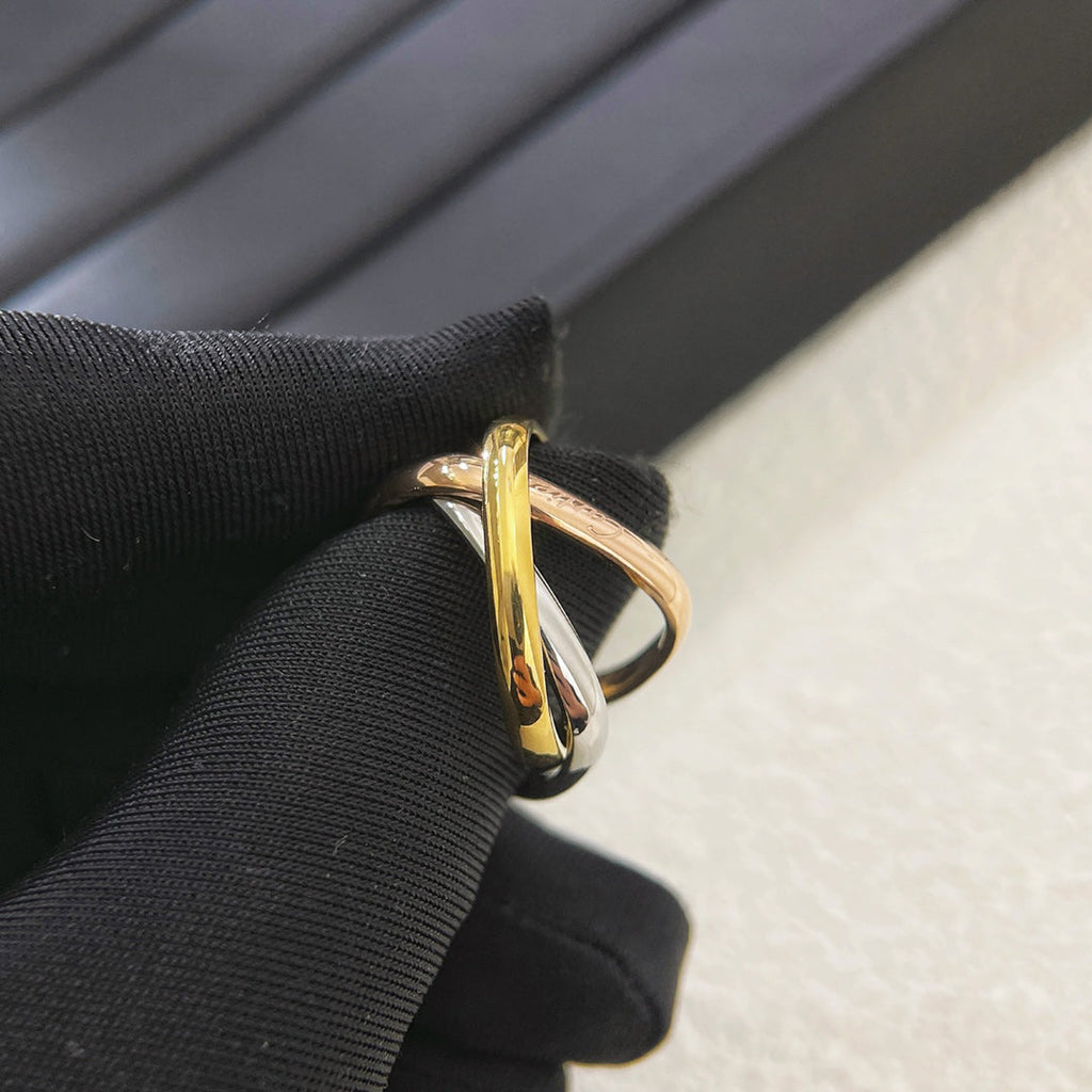[Solara jewelry]Tri Tone Knot Ring
