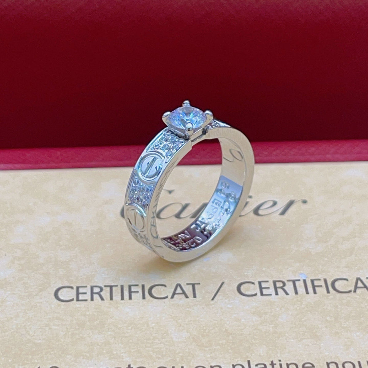 [Solara Schmuck] CT Neuestes Design Diamantring in Weißgold