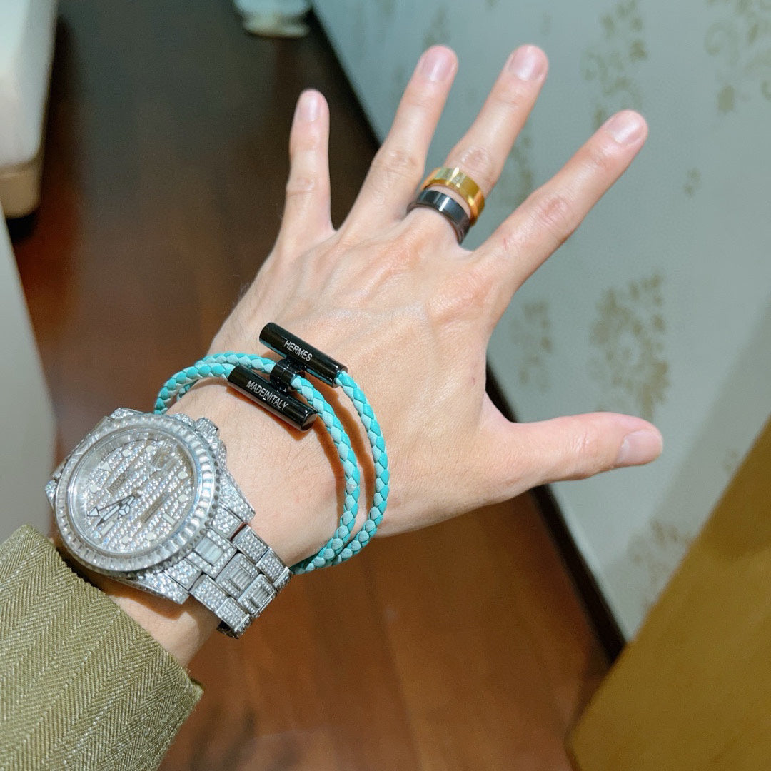 [Solara Jewelry ]H  New Thickened Braided Rope Bracelet