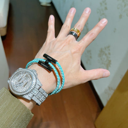 [Solara Jewelry ]H  New Thickened Braided Rope Bracelet