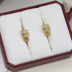 [Solara jewelry] Panther Head Stud Earrings