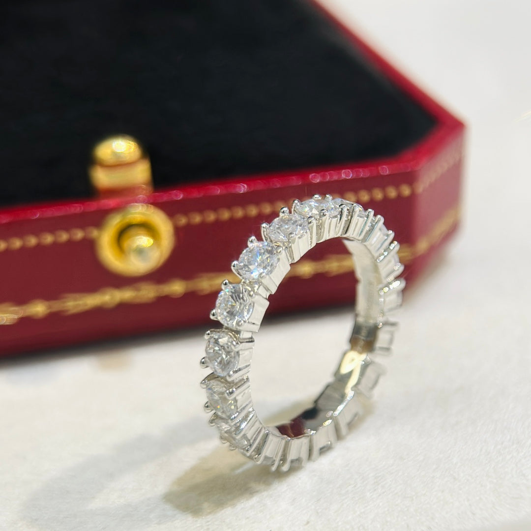 [Solara jewelry]High Jewelry Full Pave Band Ring image 8