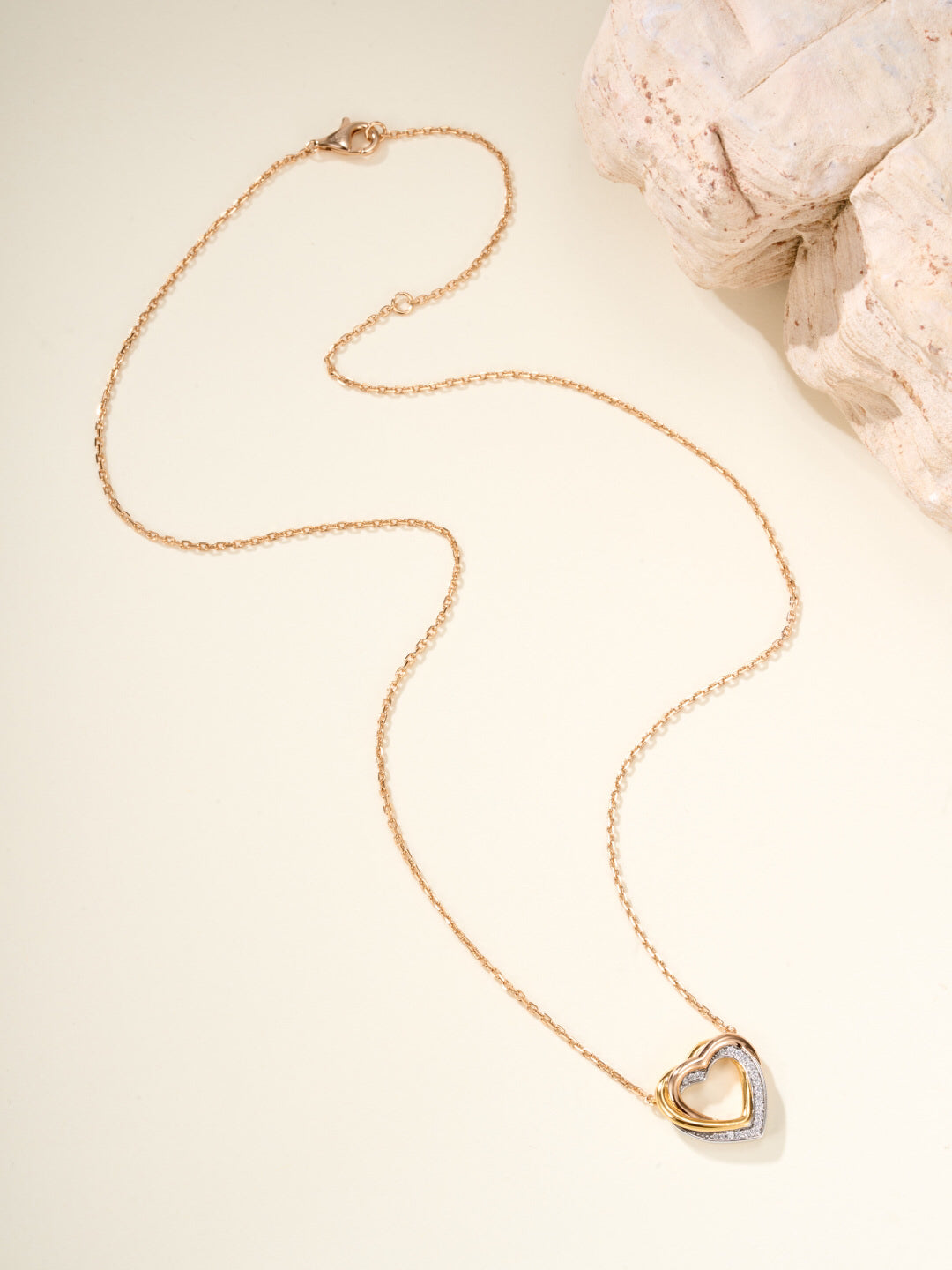 [Solara jewelry]Heart Ring Pendant Necklace image 3