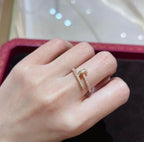 [Solara Jewelry ]JUSTE RING 1.8MM GOLD DIAMONDS