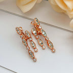 [Solara jewelry] Pave Bar Drop Earrings