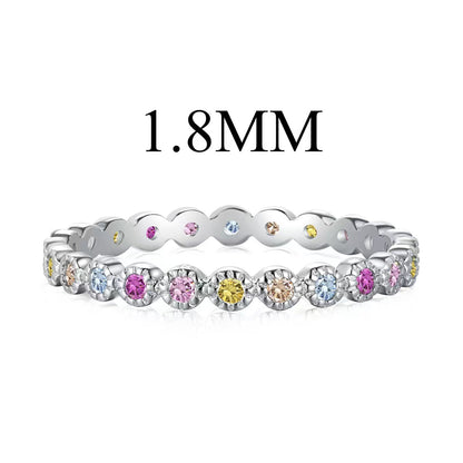 [Solara Jewelry ]ユニークなラウンドカットのきらめくデイリーリング