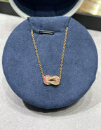 [Solara Jewelry ]Fred Pink Love Horsebit Necklace