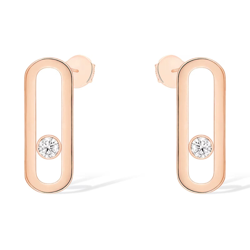 [Solara jewelry]MOVE UNO SMALL 1 DIAMOND EARRINGS