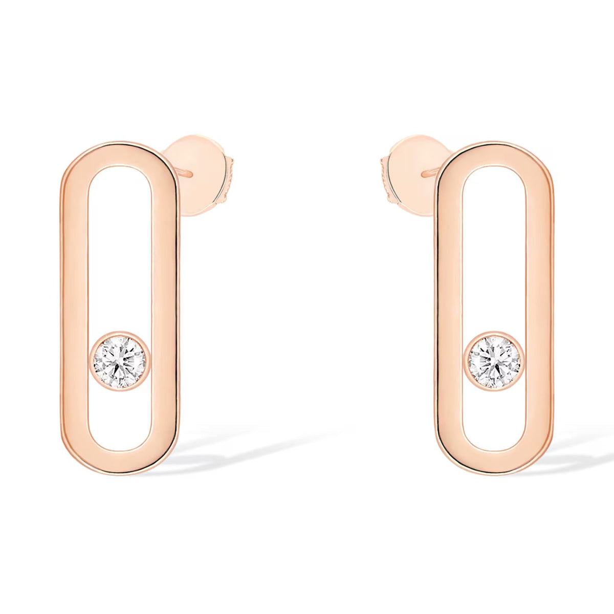 [Solara jewelry]MOVE UNO SMALL 1 DIAMOND EARRINGS