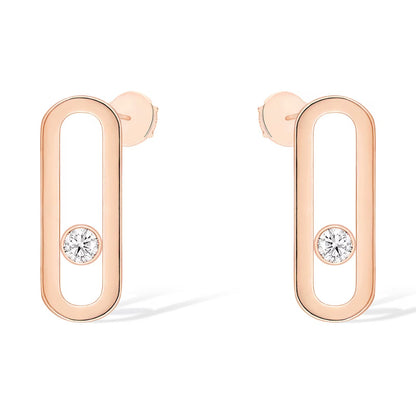[Solara jewelry]MOVE UNO スモール 1 ダイヤモンド イヤリング