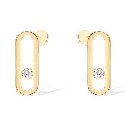 [Solara jewelry]MOVE UNO スモール 1 ダイヤモンド イヤリング