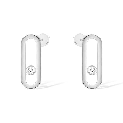 [Solara jewelry]MOVE UNO スモール 1 ダイヤモンド イヤリング