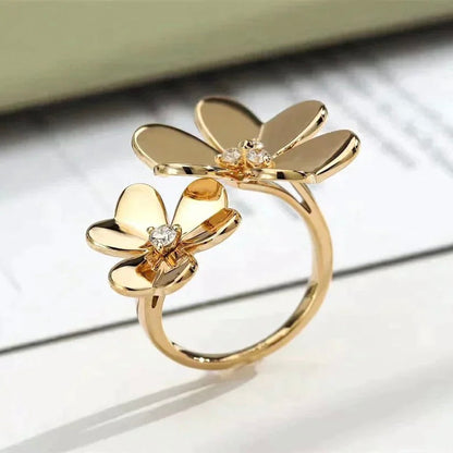 [Solara Jewelry ]クローバーコスモスゴールドダイヤモンドリング