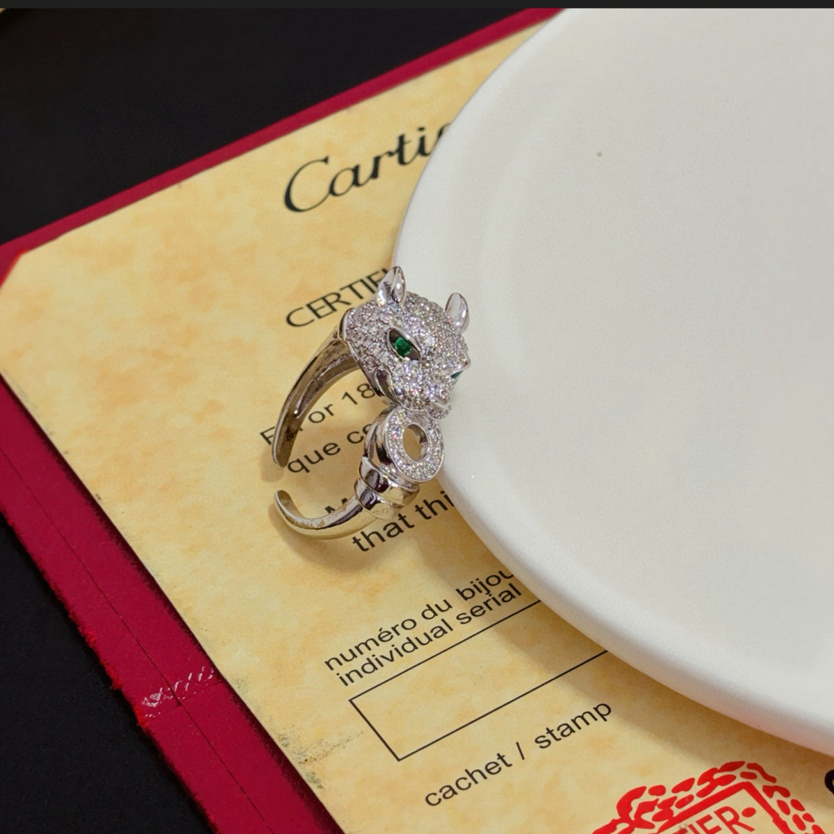 [Solara Schmuck] CT Diamantbesetzter Pantherring