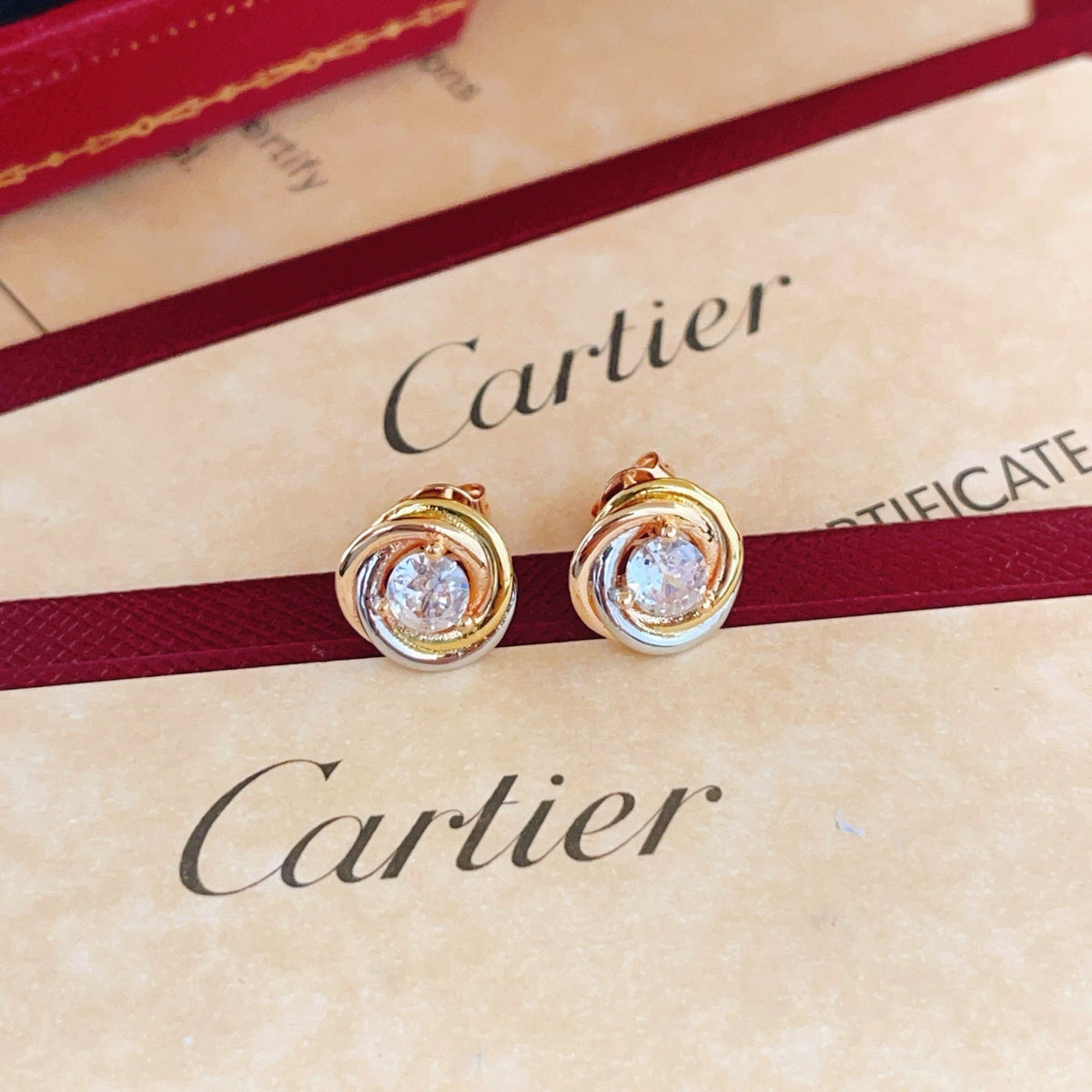 [Solara jewelry] Pave Stud Earrings