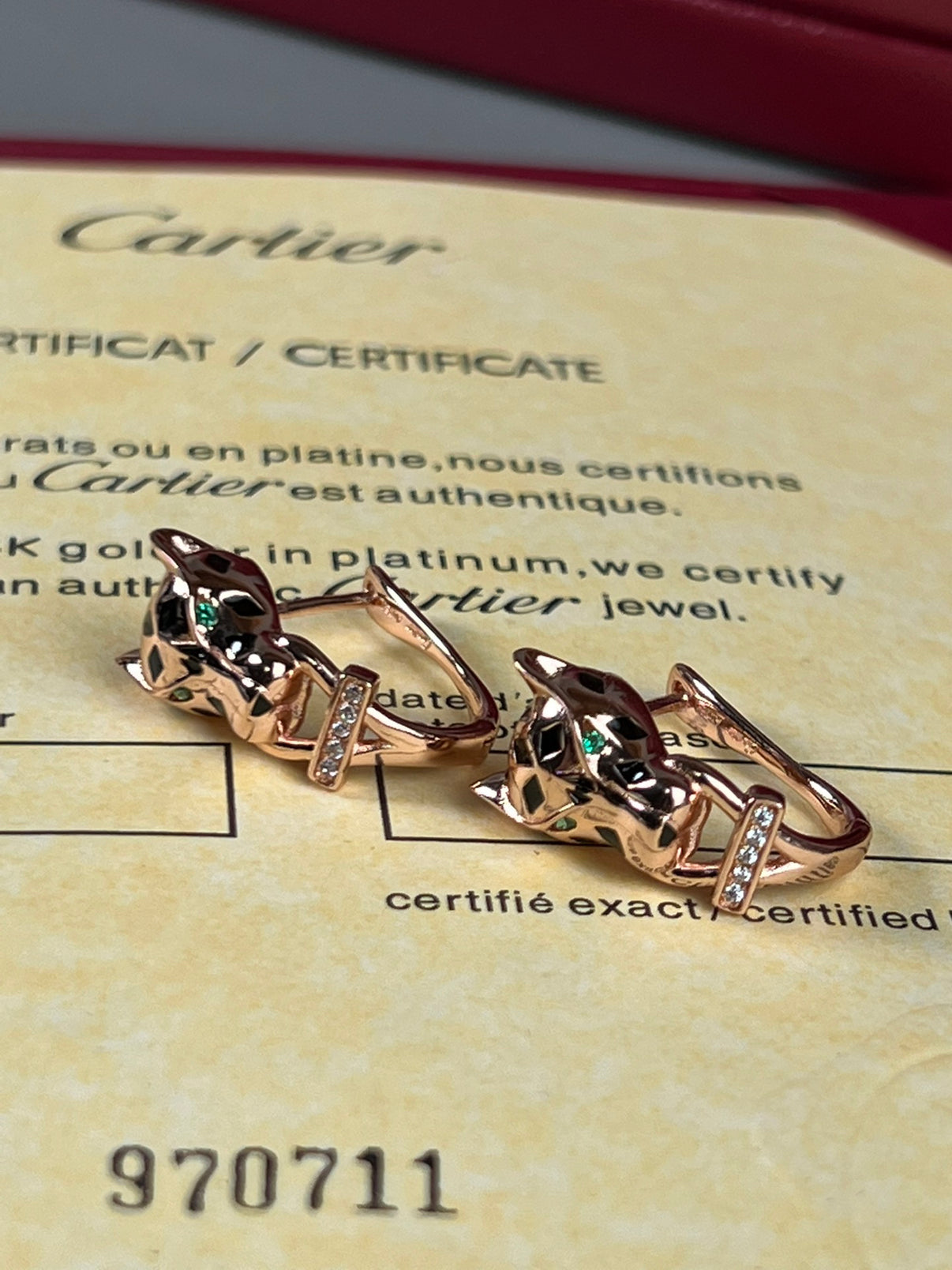 [Solara jewelry] Panther Stud Earrings