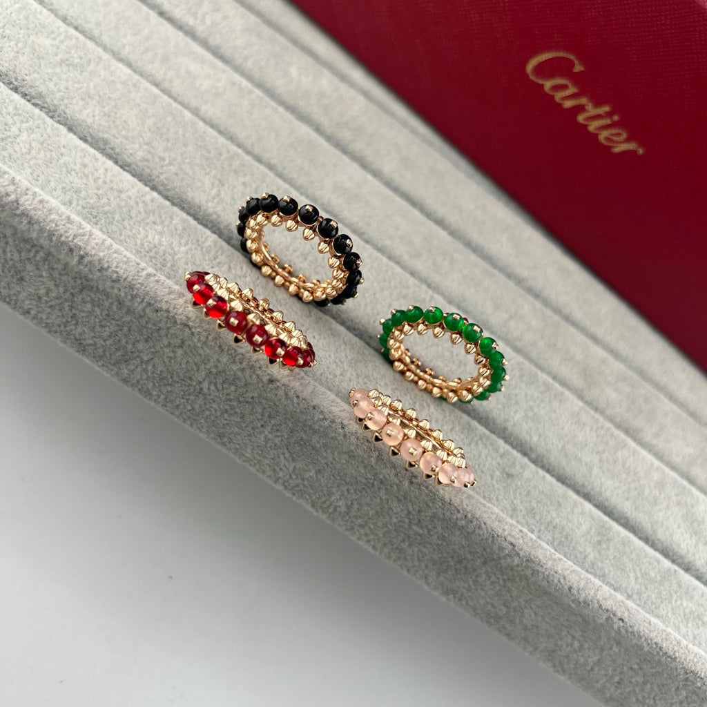 [Solara jewelry]Colored Stone Pave Band Ring image 4
