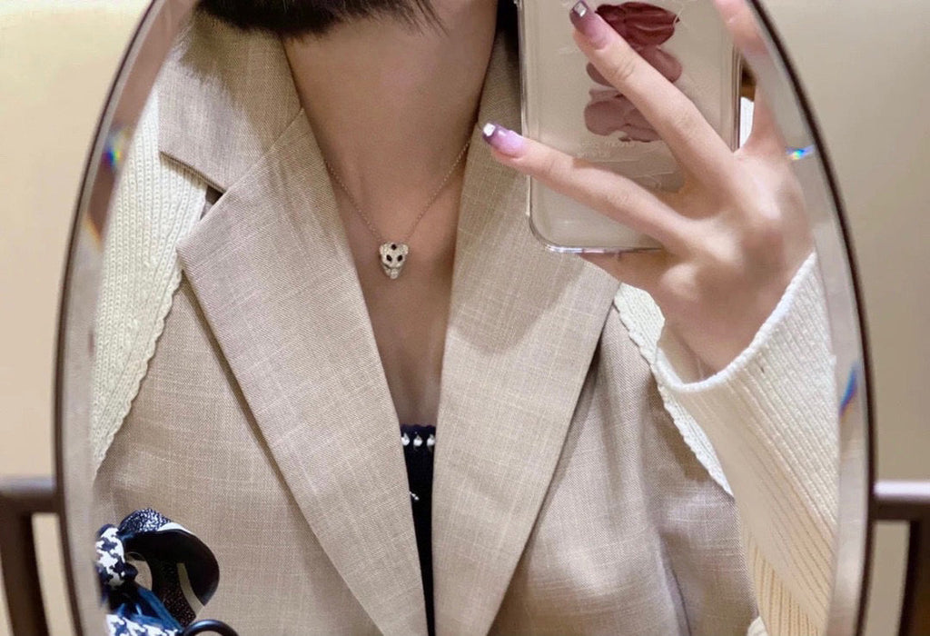 [Solara jewelry]Pave Disc Pendant Necklace image 3