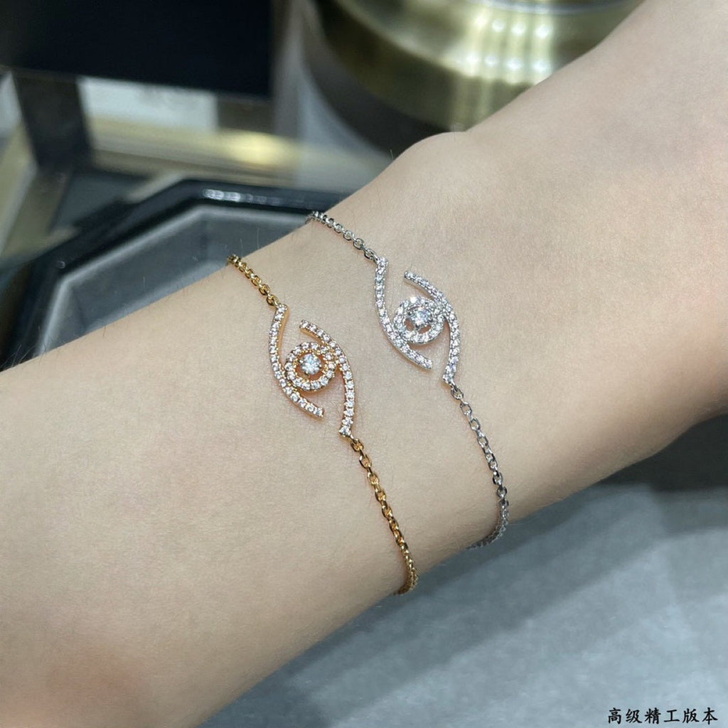 [Solara jewelry]ラッキーアイパヴェセットダイヤモンドブレスレット